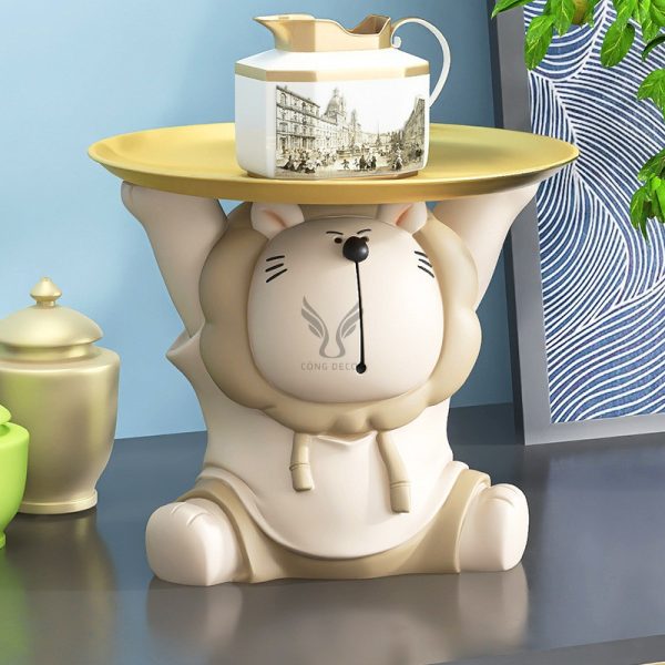 Tượng sư tử bê khay CD1465