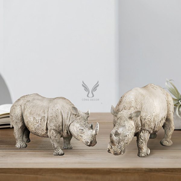 Tượng tê giác decor CD3169