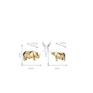 Tượng tê giác trang trí nội thất CD3060