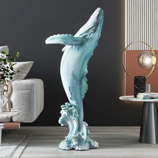 Tượng cá voi để sàn
