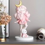Tượng cô gái mặt trăng để bàn