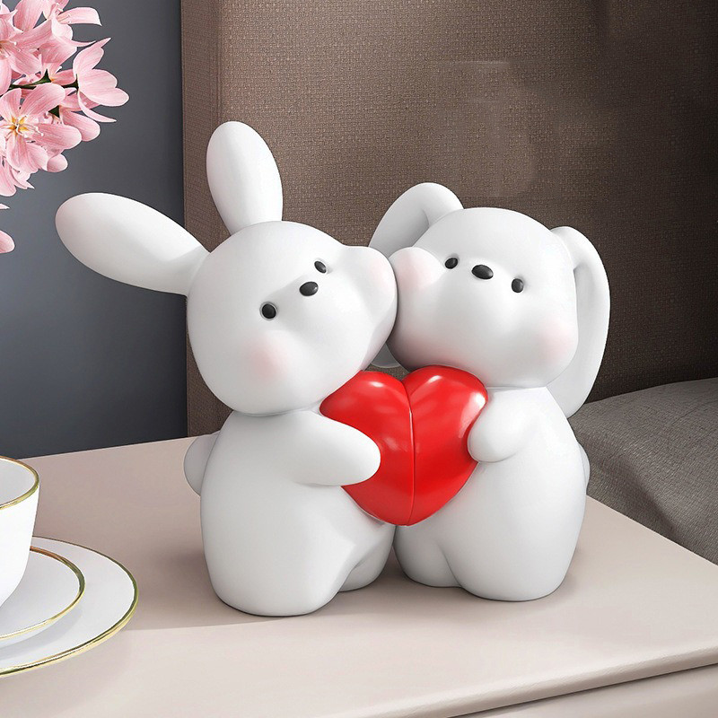 Tượng đôi thỏ dùng tặng quà tân hôn
