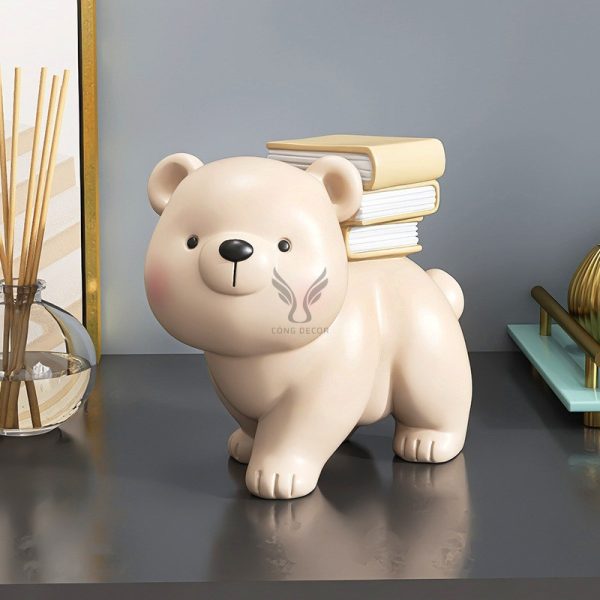 Tượng gấu cõng bàn