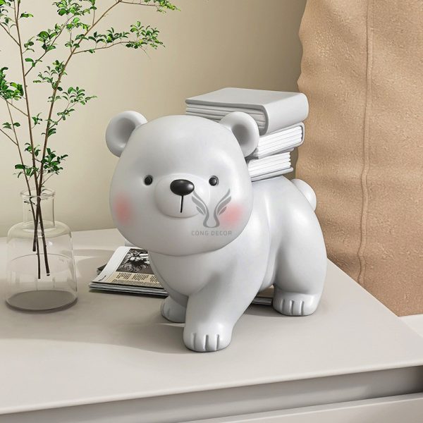 Tượng gấu cõng bàn