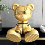 Tượng gấu trang trí kệ tivi