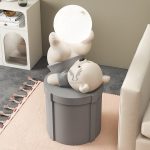 Tượng gấu xinh xắn tặng tân gia