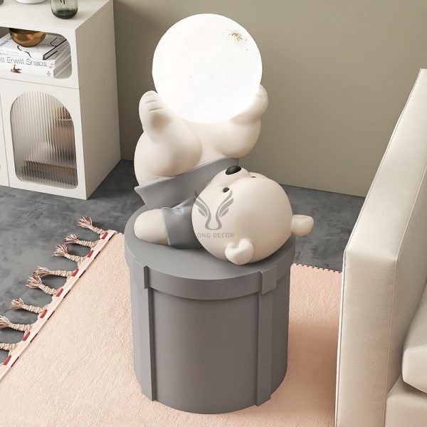 Tượng gấu xinh xắn tặng tân gia