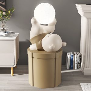 Tượng gấu xinh xắn tặng tân gia