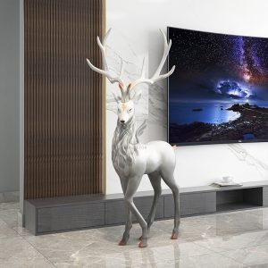 Tượng hươu sừng tấm để sàn