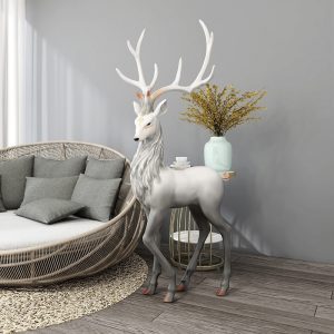 Tượng hươu sừng tấm để sàn