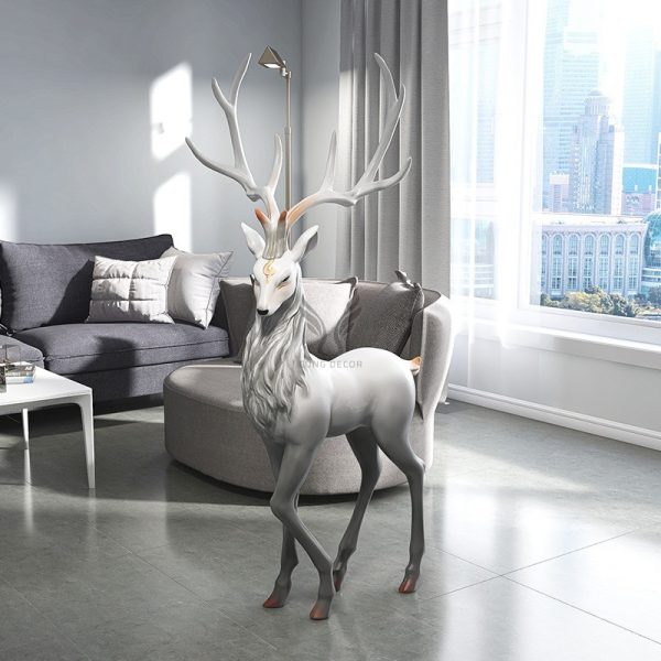 Tượng hươu sừng tấm để sàn