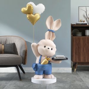 Tượng thỏ bồi bàn