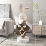 Tượng thỏ trang trí phòng khách sáng tạo