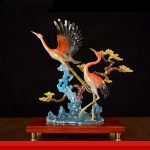 quà tặng tượng hạc bằng đồng đẹp