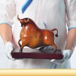 Tượng bò bằng đồng đẹp