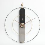Đồng hồ treo tường phòng khách cá tính trang trí tường nền tối giản CD31232