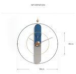 Đồng hồ treo tường phòng khách cá tính trang trí tường nền tối giản CD31232