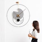 Đồng hồ treo tường thời trang tối giản hiện đại nền tường trang trí CD31227