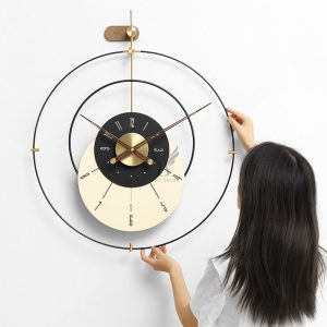 Đồng hồ tròn đôi treo tường CD31218