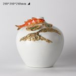 Bình gốm sứ màu men trang trí bàn làm việc CD31346