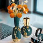 Bình hoa gốm sứ hoa văn họa tiết mềm mại sang trọng CD31445