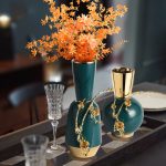 Bình hoa gốm sứ hoa văn họa tiết mềm mại sang trọng CD31445