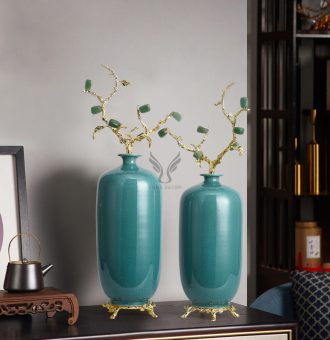 Bình hoa trang trí để bàn nhẹ nhàng sang trọng CD31444