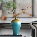 Lọ hoa trang trí cành đào sang trọng cao cấp CD31447