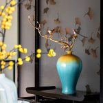 Lọ hoa trang trí cành đào sang trọng cao cấp CD31447