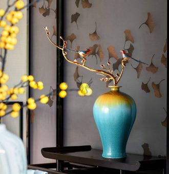 Lọ hoa trang trí cành đào sang trọng cao cấp CD31447