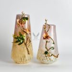 Bình hoa thủy tinh trang trí phòng nghệ thuật hiện đại